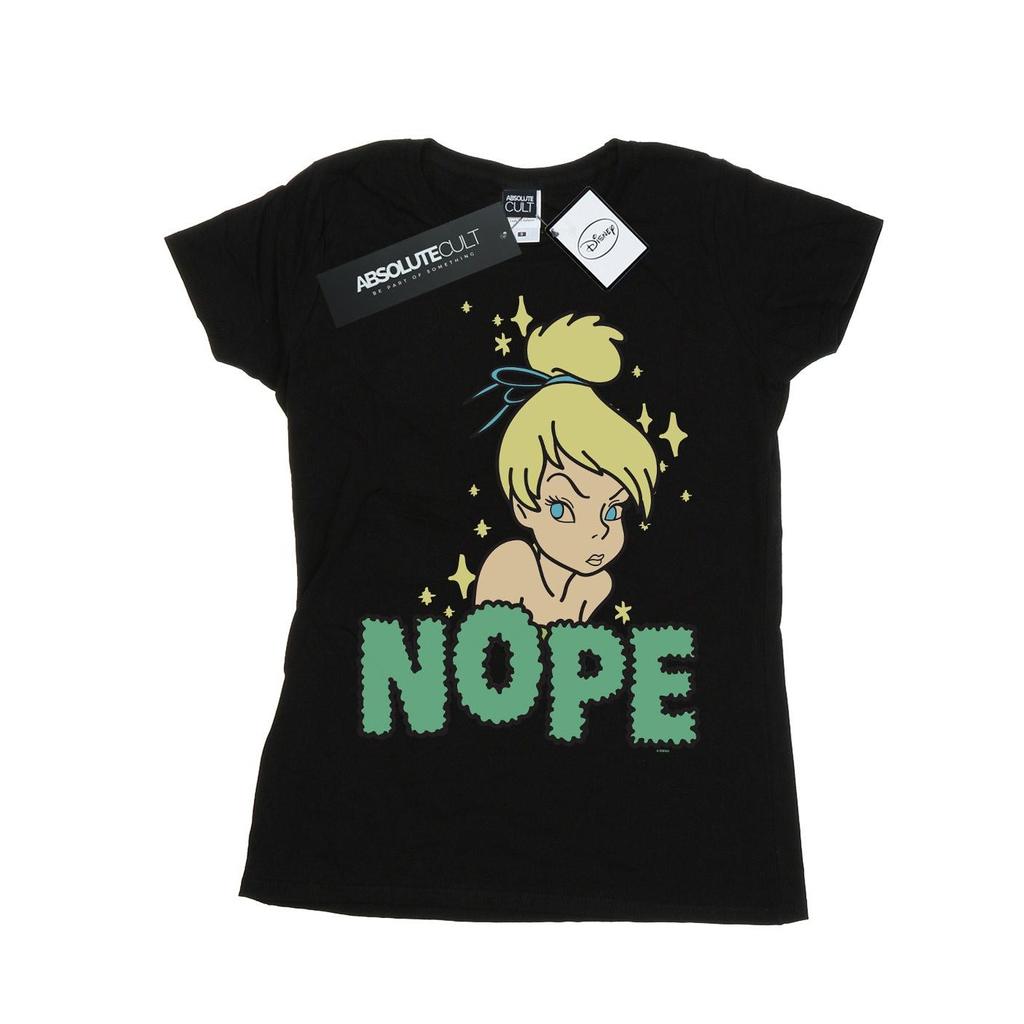 Disney Womens/Ladies Tinker Bell Nope Cotton T-Shirt