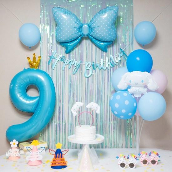 Набор воздушных шаров для вечеринки по случаю дня рождения от Yeonji Market Cinnamoroll Sanrio, популярный персонаж в Корее