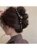New High-Grade Ombre Beaded Hair Claw Large Back Head Hairpin For Women Updo Accessories