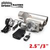 2.5" 3" Electric Exhaust Cutout Valve Y Pipe Exhaust Pipe Single Valve System with Controller Remote Kit