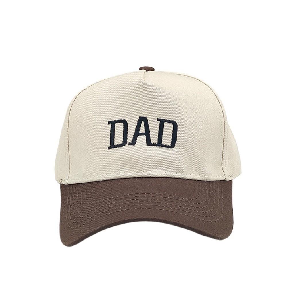 2pcs/set Letter Embroidered Mom Dad Baseball Cap Two-Tone Couple Cap Baseball Hats For Man Women