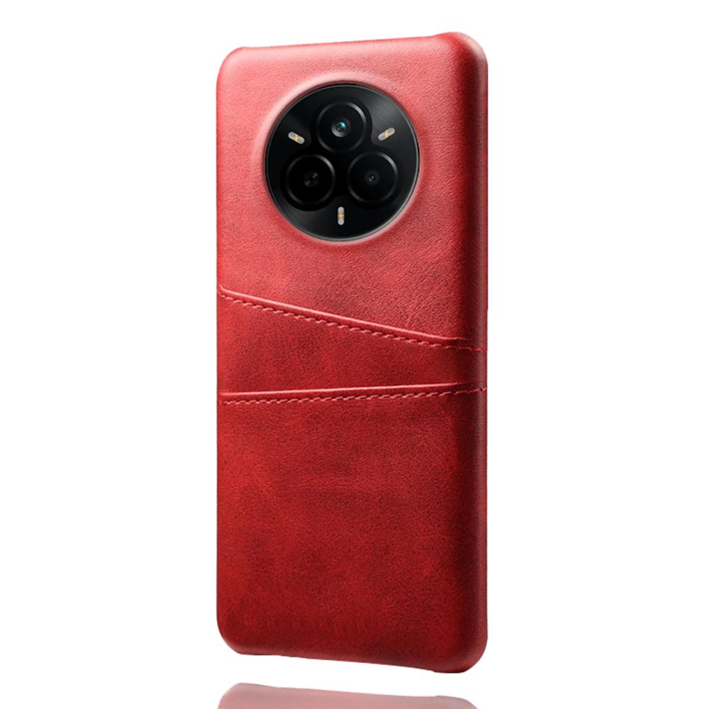 Чехол для Realme 14 Pro 5G с двумя слотами для карт, из ПУ-кожи + Жесткий ПК, Защитная крышка для телефона