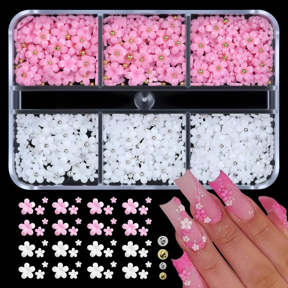 3D Acrylic Nail Decor Kawaii Nail Supplies New Flower Nail Art Charms  DIY