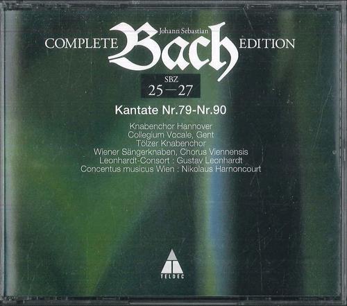 CD НИКОЛАУС ХАРНОНКУР ГУСТАВ ЛЕОНХАР Полное издание Баха Том 3 Кантаты SBZ257 ШОГАКУКАН Япония Классическая Б/У