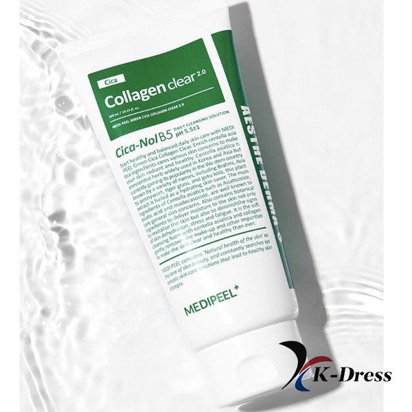 MEDIPEEL Green Cica Коллагеновая прозрачная пена 2.0 300 мл