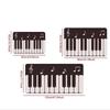 Modern Minimalist Black White Piano Key Crystal Velvet Non Slip Bedroom Rug Headboard Floor Mat