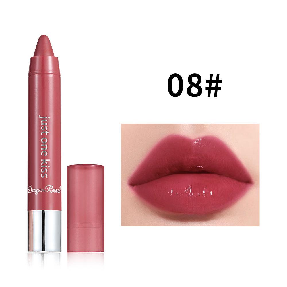 Блеск для губ Nude Gloss Помада-карандаш для губ Bean Paste Помада-карандаш для губ Водостойкая подводка для губ Помада-карандаш Твердый блеск для губ для повседневного использования Косметика