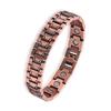 20CMVintage Copper Color Magnetic Pain Relief Bracelet for Men Therapy Double Row Magnets Link Chain Stainless Steel Men Jewelry