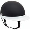 Bike Parts Center Helmet Half White Brim Matte Black XL (Head Circumference 61cm~less Than 62cm) 710916