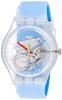 Swatch Clearly Blue Striped New Gent SUOK156 Wristwatch