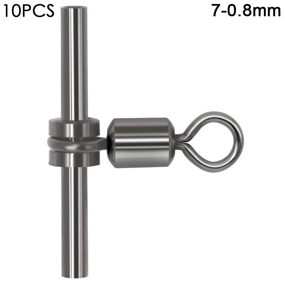 Brass Barrel Cross-line Brass Head 3 Way Connect Sleeves Rolling Swivel Tube Fishing Swivels
