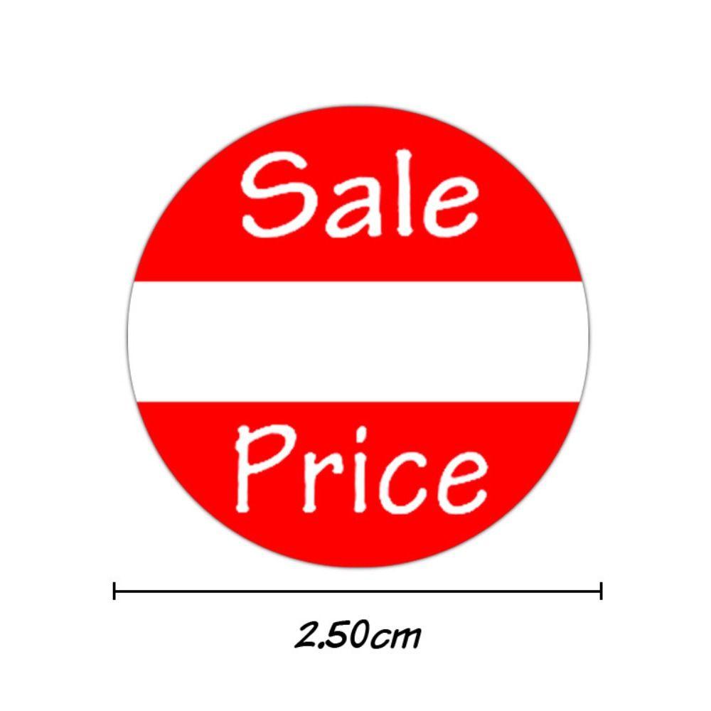 500 Pcs Sale Price Stickers 1Inch Self-Adhesive Roll Tape Sticker Roll Business