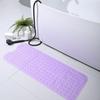 PVC Bathroom Anti-Slip Mat with Suction Cups, 100x40 Cm, for Bathtubs