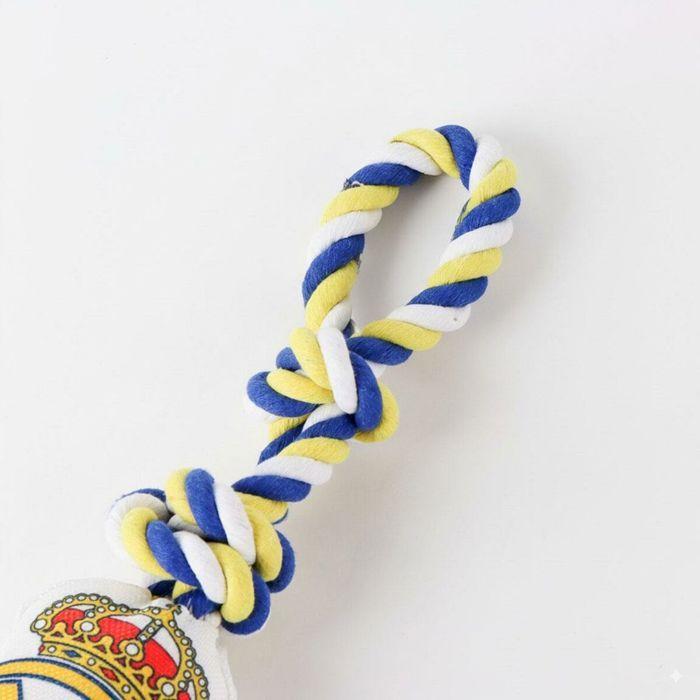 Игрушка для собаки - Реал Мадрид. - Веревка - Белый - 15 x 33 x 10 см