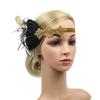 Повязки на голову с перьями Женские повязки на голову с пайетками Головной убор Фестивальный головной убор Реквизит