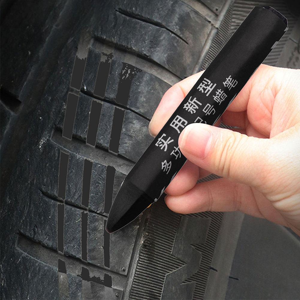 Tire Marking Pen Waterproof Oil Resistant Crayon Marker Lightweight Marking Crayons For Wood Tires Stones Fade Resistant Ti J2T5