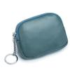 Slim Wallet for Women Soft Cow Leather Womens Coin Purse Genuine Leather Zipper Coin Wallet Casual Key Holder Small Money Bag CLE