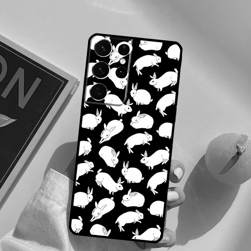 Bunny Rabbits Phone Case For Samsung Galaxy S25 S26 Ultra S24 S20 S21 S22 S23 Plus S10 S25 FE Back Cover
