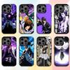 Чехол для телефона с Айдзеном Сосукэ из аниме B-Bleach для iPhone 16,15,14,13,12,17,Pro,MAX Черный Матовый Ударопрочный Чехол
