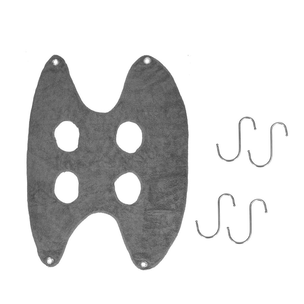 Слинг для груминга питомца Слинг-гамак для груминга собаки Помощник для купания, мытья, стрижки ногтей L Серый