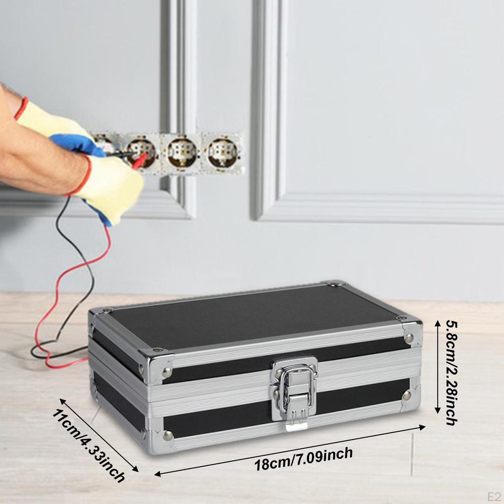 Aluminum Alloy Tool Case Storage Box Portable Lightweight for Tools and Accessories Organizer Carry