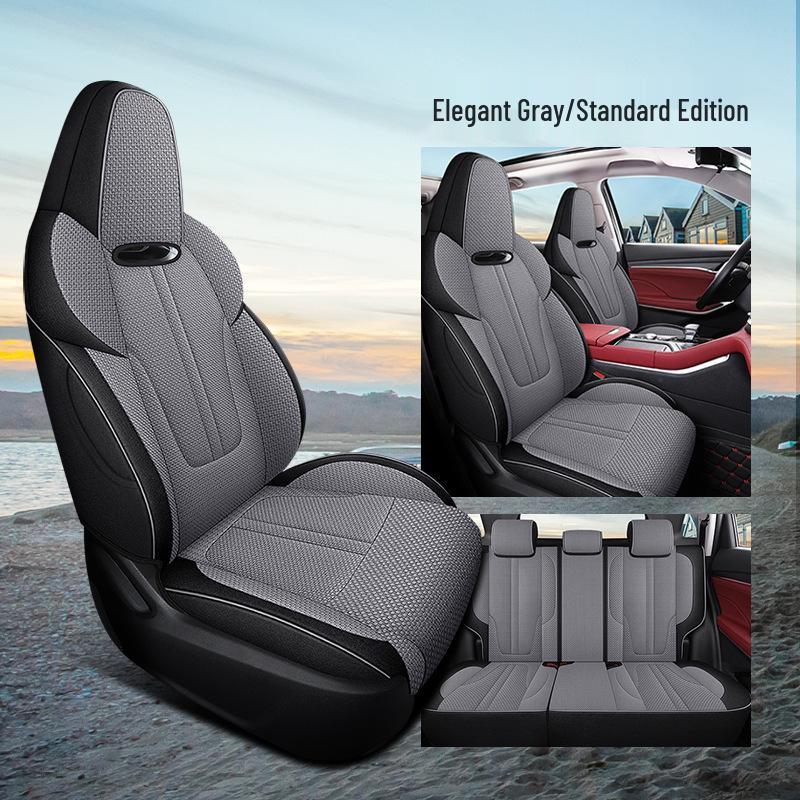 Всесезонный льняной чехол на сиденье для пятиместного автомобиля Changan CS55PLUS