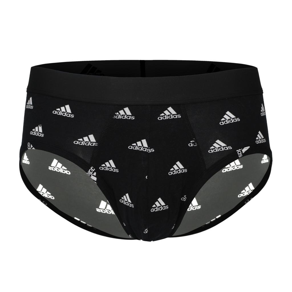 Adidas Logo Print Mid-Rise Comfortable Soft Breathable Briefs 3-Pack Men Underwear 4A1M01-913