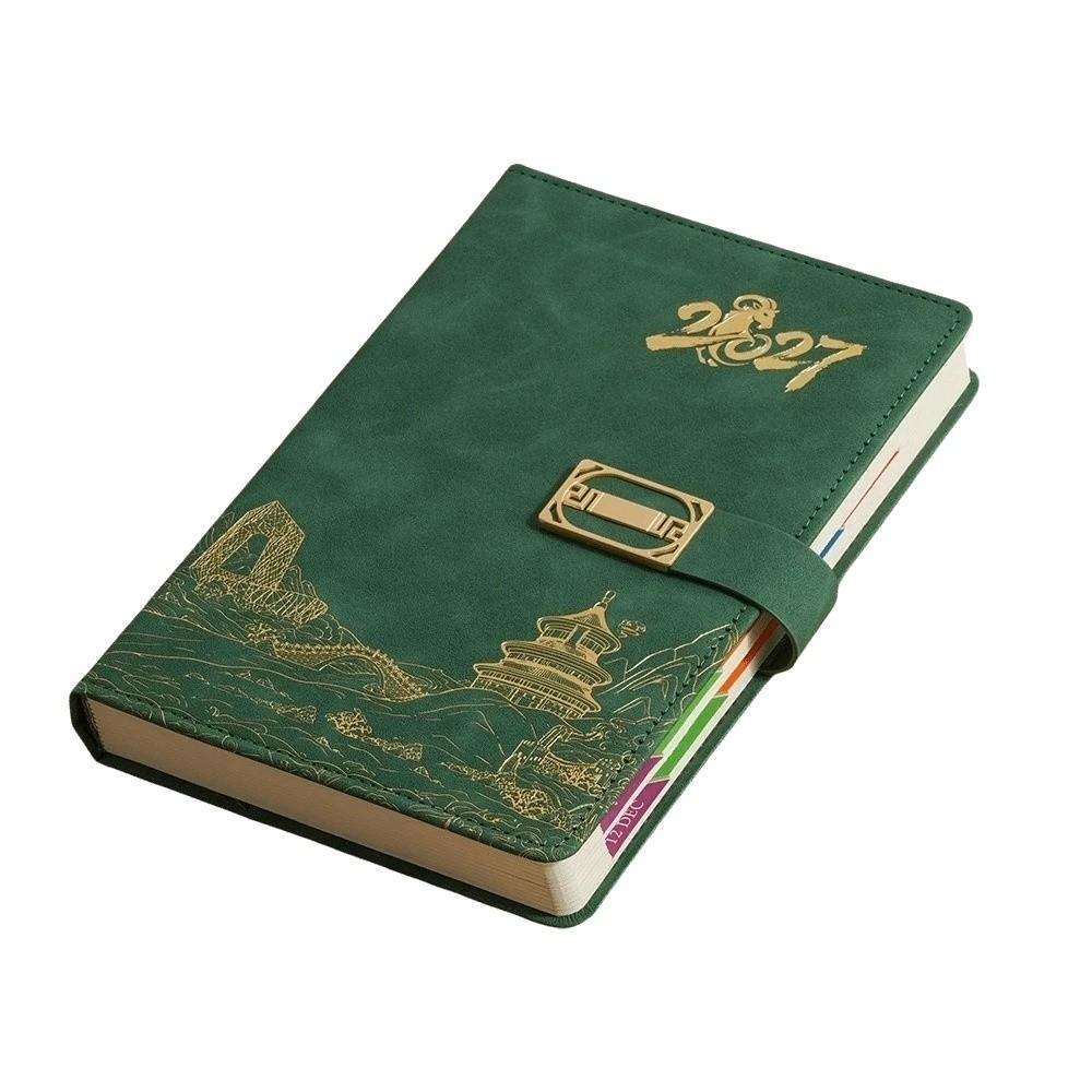 Thickened Paper A5 Business Notebook Faux Leather Thickened Journal Diary Office Work