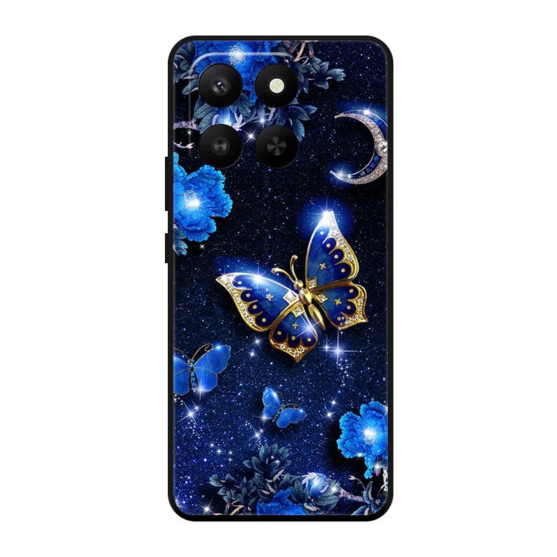 Чехол для Honor X7D HonorX7D Тонкий Мягкий ТПУ Черный Матовый Модный Милый Чехол для Телефона Для Honor 400 Smart 5G Чехол Защитные Оболочки