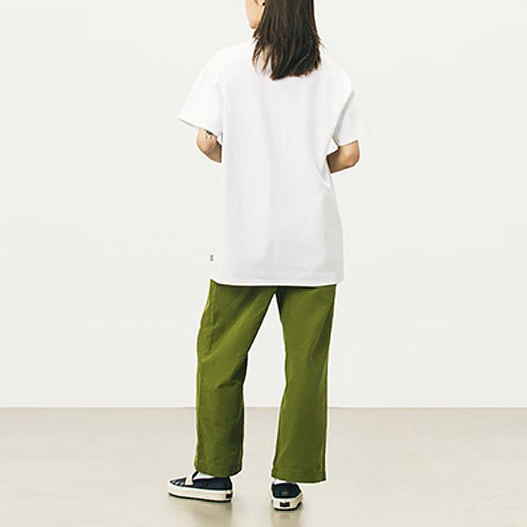 Vans Повседневная спортивная футболка с коротким рукавом и принтом 3D-кармана, женские топы, белые VN0A5F1YWHT