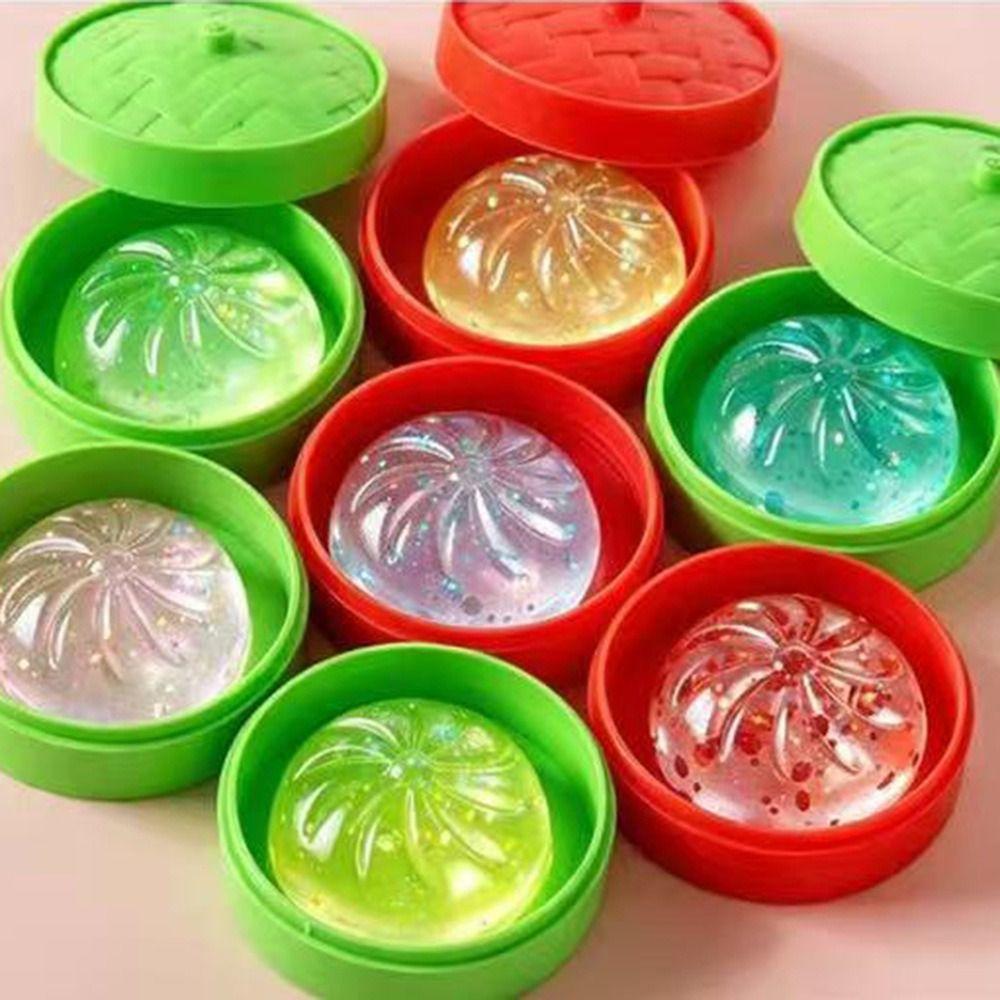 24pcs/set Soft Cute Mini Dumplings Squishy Christmas Fidget Sensory Toy Party Favors