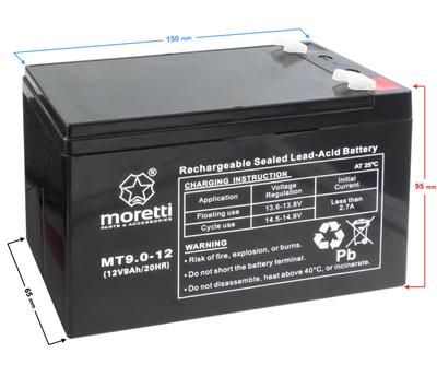 Аккумулятор Moretti Ups Mt9.0-12
