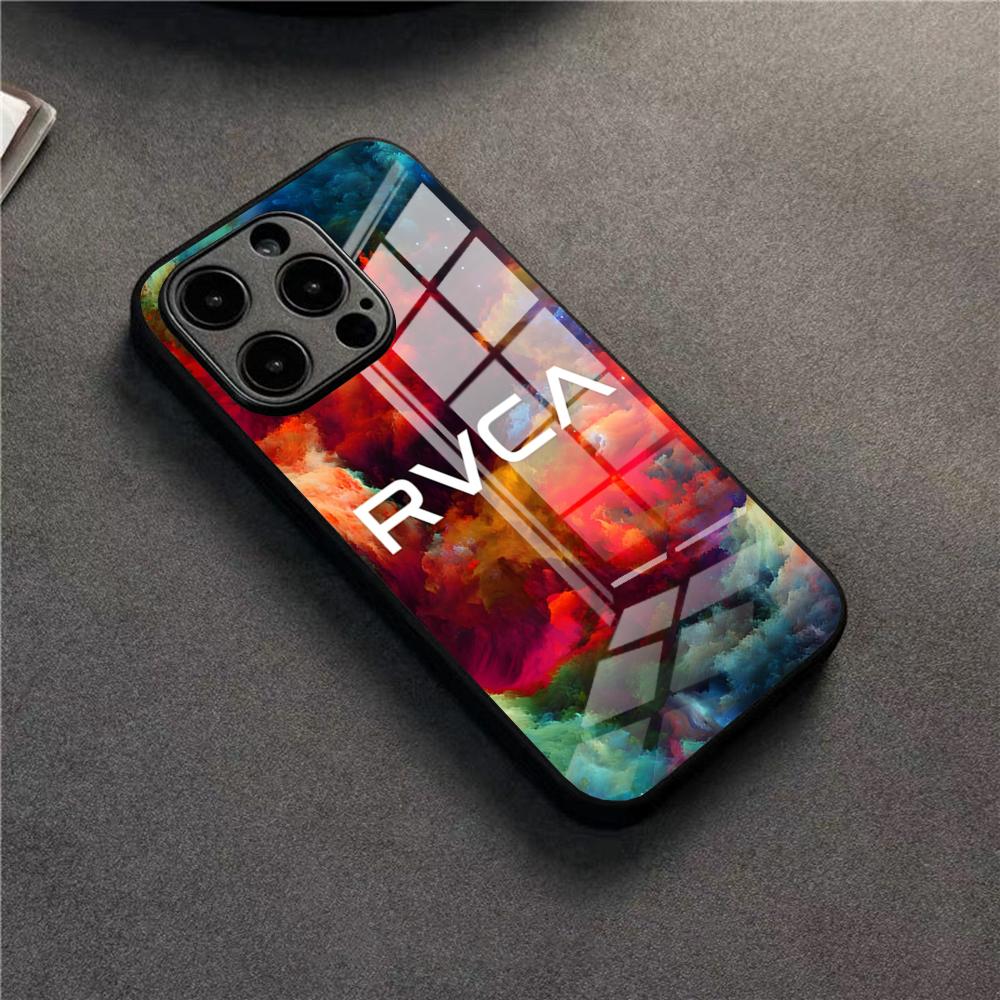 Cool R-RVCA Phone Case For 17 Pro Max IPhone 16 Pro 14 12 11 13 Mini X XR XS 15 Plus SE Glass Cover