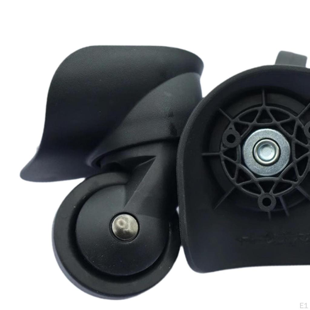 2 шт. сменные колеса для багажа, тихие, легко устанавливаемые, универсальные, прочные, многоразовые, вращающиеся тележки