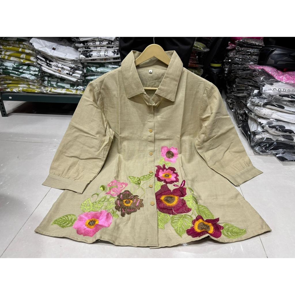 Красивый хлопковый набор Kurti с вышивкой Индийский Болливуд Туника Курта Комплект с брюками