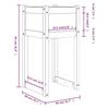 Vidaxl Donica, 40X40X81 Cm, Lite Drewno Sosnowe