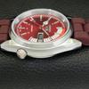 REFURBISHED SEIKO 5 AUTOMATIC 6309A VINTAGE JAPAN MENS RED DIAL WATCH a441096-4 Sk-a441096