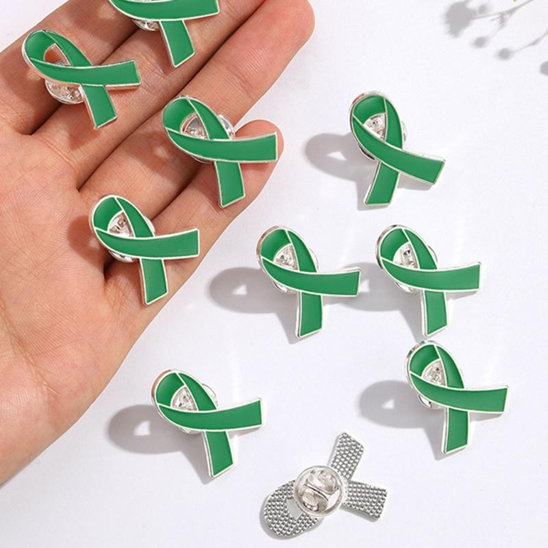Броши-булавки с лентой из сплава для волонтеров, упаковка 20 шт., Брошь awareness рака, Благотворительные украшения, Подарок