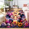 1Pc Mickey Minnie Romance Rug, Office Carpet Indoor Outdoor Doormat, Non-Slip Soft, Living Room, Christmas Halloween Gift. M928427