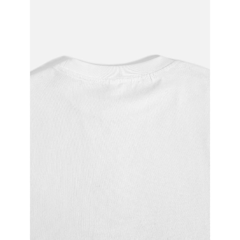 Европейский размер «Белая женская полиэстеровая футболка»: Арт-узор «Группа жирафов»