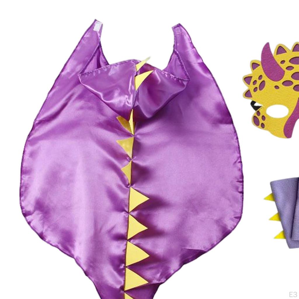 Dragon Costume Cartoon Cloak Fantasy Clothing with Hat Cosplay Toy Dinosaur for