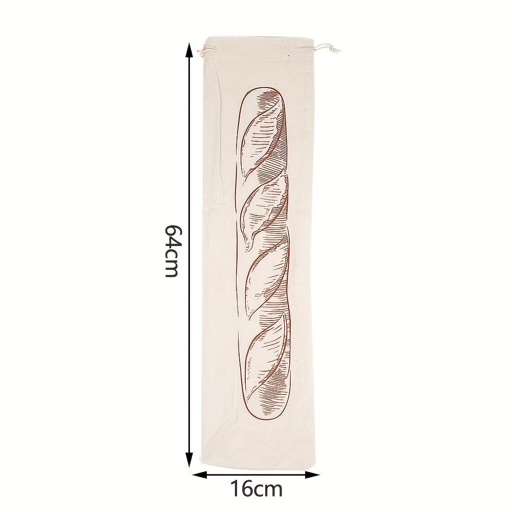 Льняной мешок для хлеба Многоразовый мешок для багета Хлопковый мешок для хранения на шнурке Батон Домашний хлеб Свежий Экологичный Хранение для багета