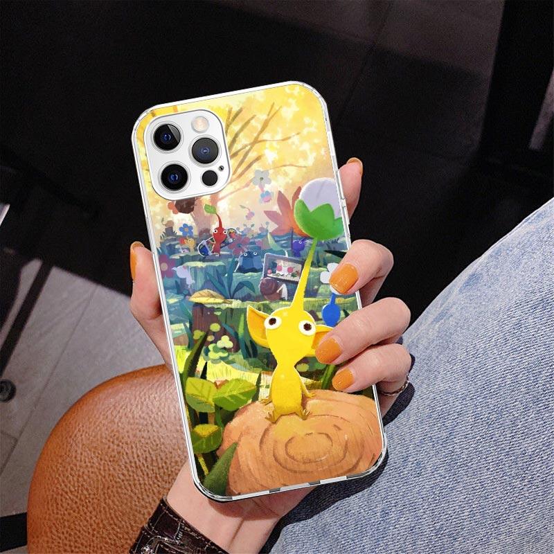 Game P-PikminS 4 Phone Case For iPhone 17 Air 16 Pro Max 16E 15 + 14 Plus 11 12 13 Mini 7 8 SE Gift Print Cover Fundas