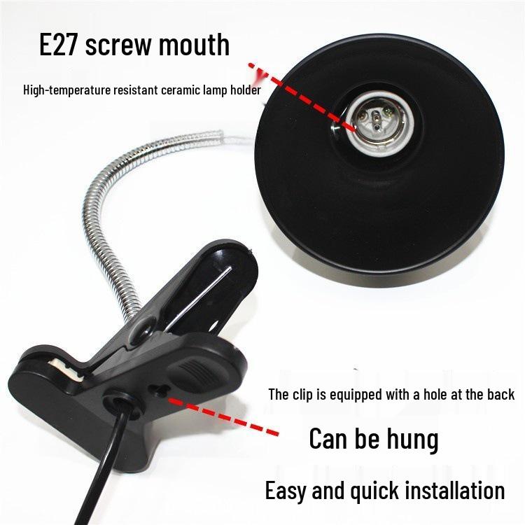 Reptile Lamp Stand for Turtle Basking, UVA Heating, and Plant Growth