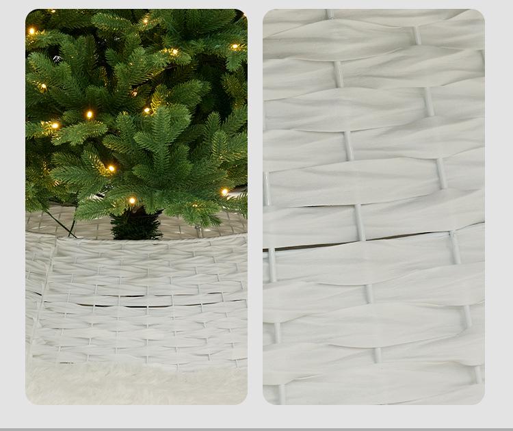 Плетеная ротанговая юбка для рождественской елки и украшение для основания