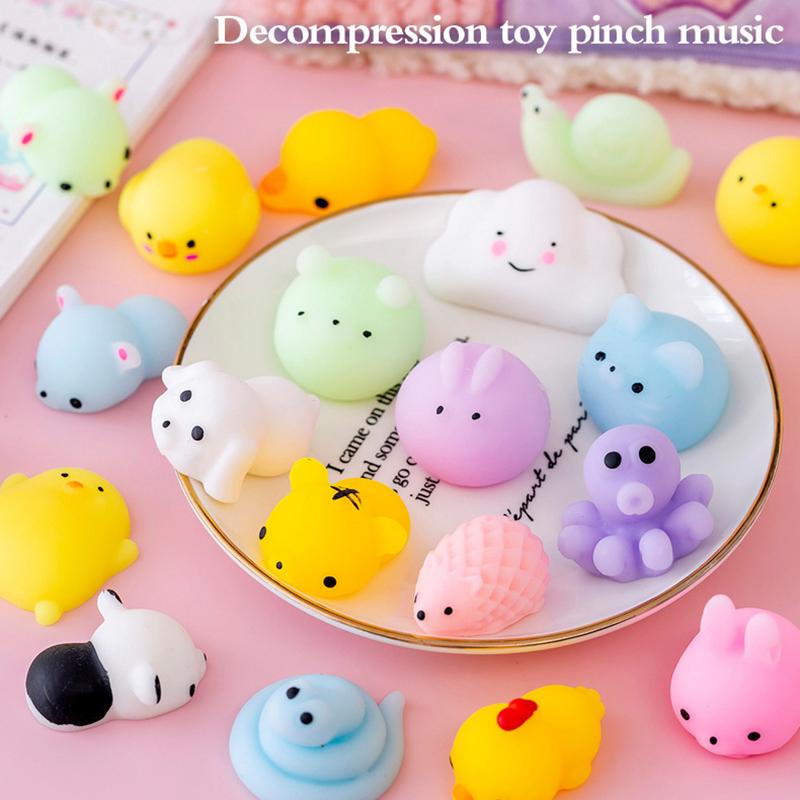 Kawaii Animal Soft Mochi Fidget Toys Антистрессовые сенсорные игрушки для взрослых