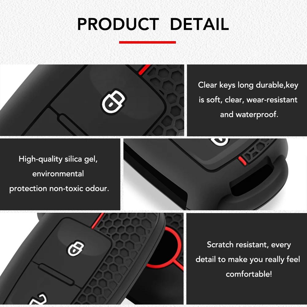 Чехол для ключей для VW Golf 7 GTI POLO T-Cross T-Roc Touran Tiguan Skoda Octavia Rapid kodiaq Fabia Seat Ibiza leon Ateca Arona
