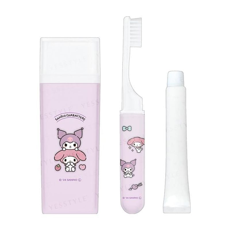 Kamio Japan - Квадратный набор для чистки зубов Sanrio Kuromi & My Melody
