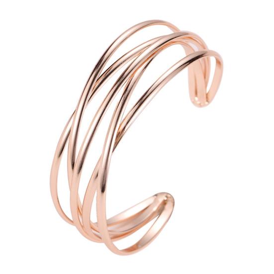 Женский многослойный браслет-манжета с перекрещивающимися элементами, открытый браслет, украшение на запястье, подарок AVE