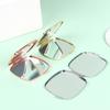 Компактное зеркало для макияжа, косметическое увеличительное круглое карманное зеркало для макияжа